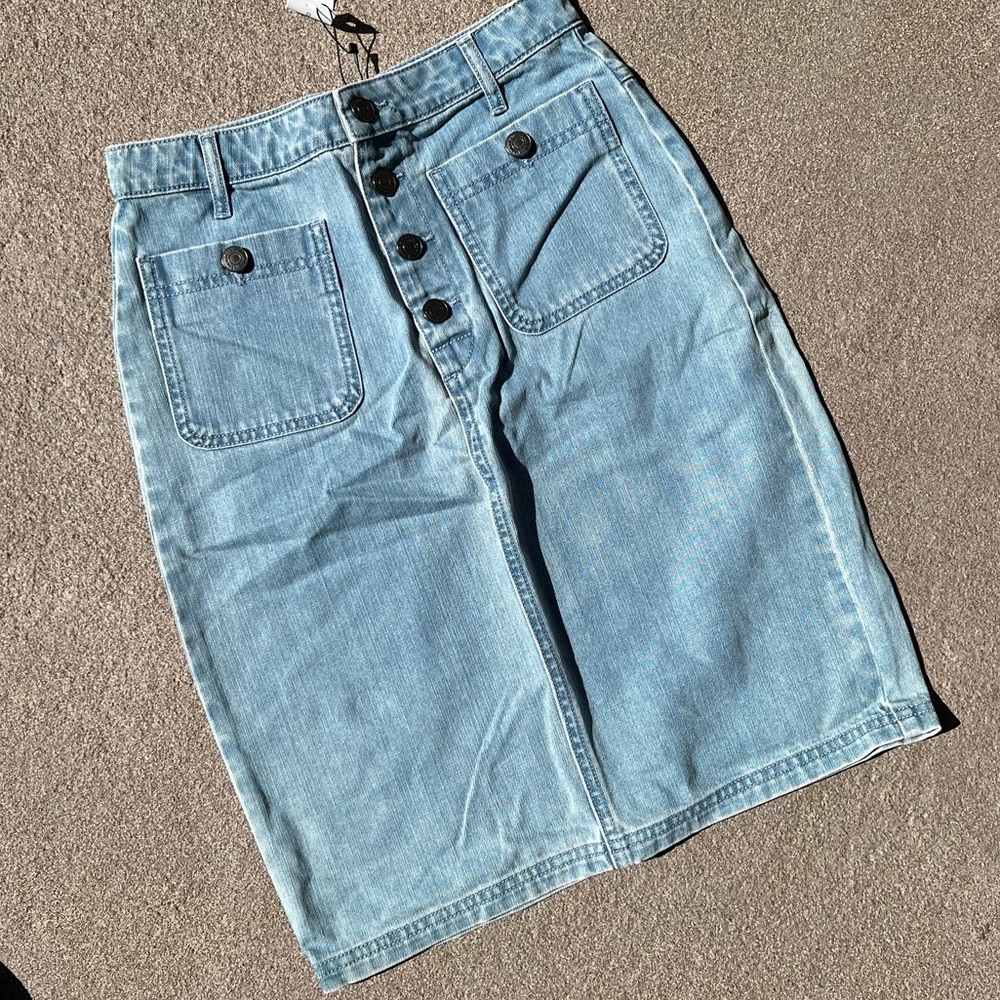 Cupcake and cashmere long jean skirt